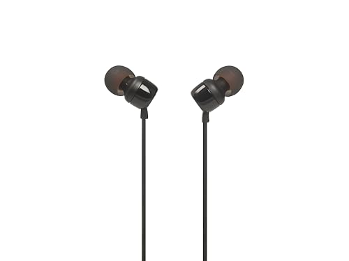 JBL Auriculares intrauditivos universales T110 con control remoto y micrófono,...