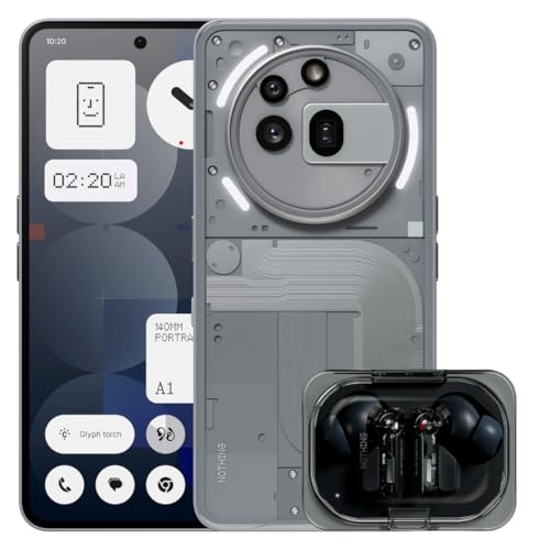 Nothing Phone (3a) Pro 256 GB - smartphone con cámara periscópica OIS de 50MP...