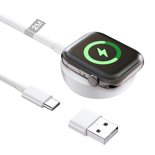 Compatible con Cargador Apple Watch, Cargador iWatch Apple Cable Apple Watch 2M...