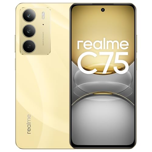 realme C75 4G Smartphone, Pantalla FHD de 6.72'', Batería de 6000mAh, Celular...