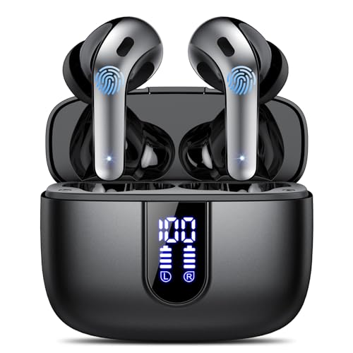 Auriculares Inalámbricos Bluetooth, Auriculares Bluetooth 5.3, 4 Mic con...