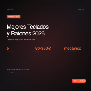Mejores teclados y ratones para programar 2026: gu&iacute;a honesta